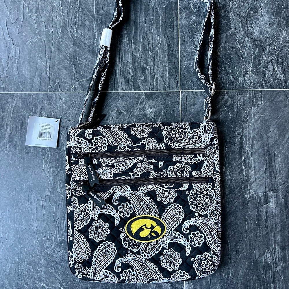 Vera Bradley Triple Zip Hipster bag - Iowa Hawkeyes